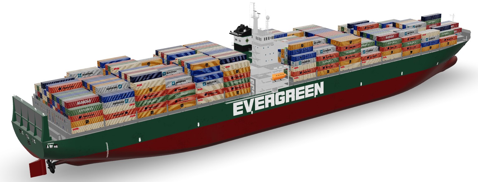 Container Ship Evergreen